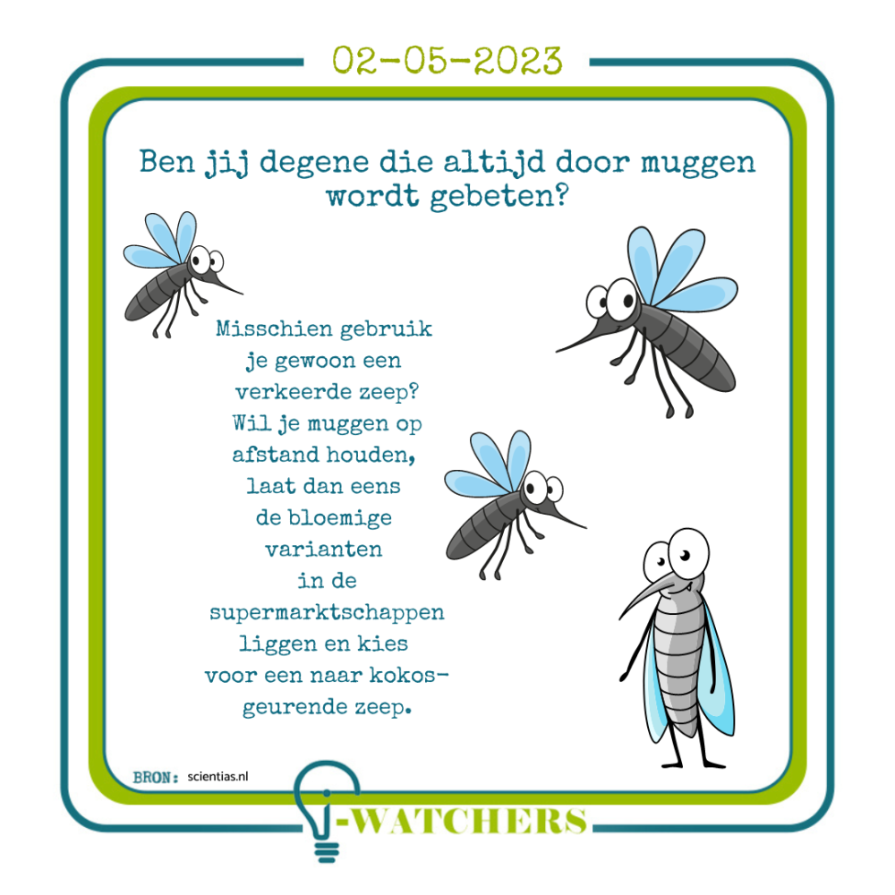 Ben jij degene die altijd door muggen wordt gebeten?